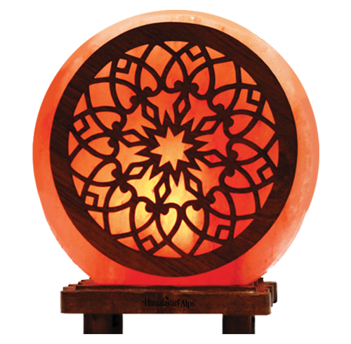 Arabic Pattern 3D Shape Crafted Lamp - Himalayan Salt Experts - RM SALT
